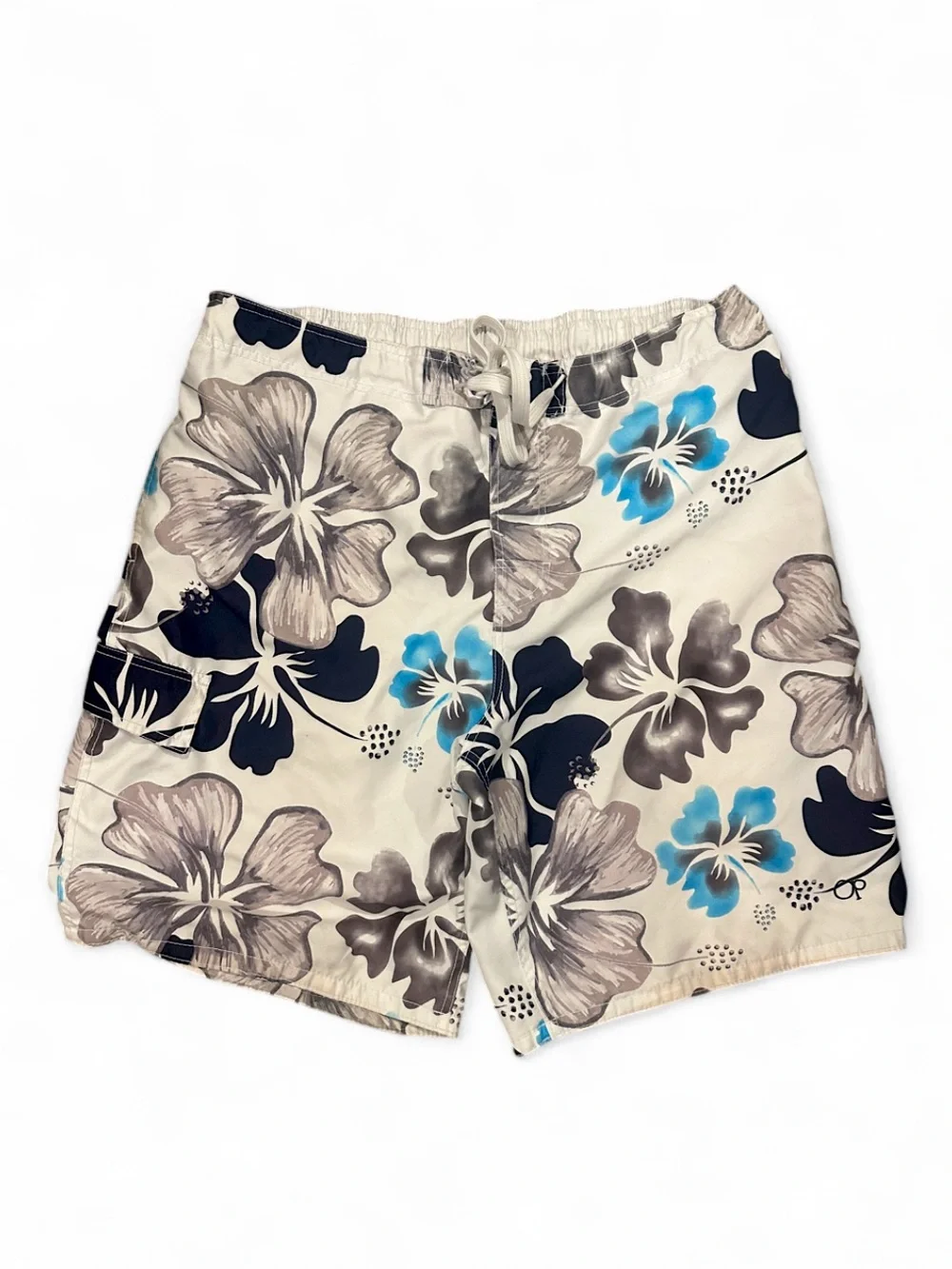 Y2K Vintage OP 9.5-in. Inseam Floral Board Shorts Size Men’s XL (40-42” Waist)
